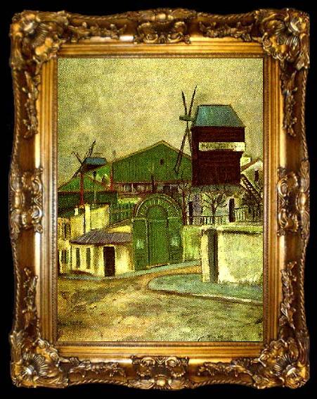 framed  Maurice Utrillo moulin de la galette, ta009-2